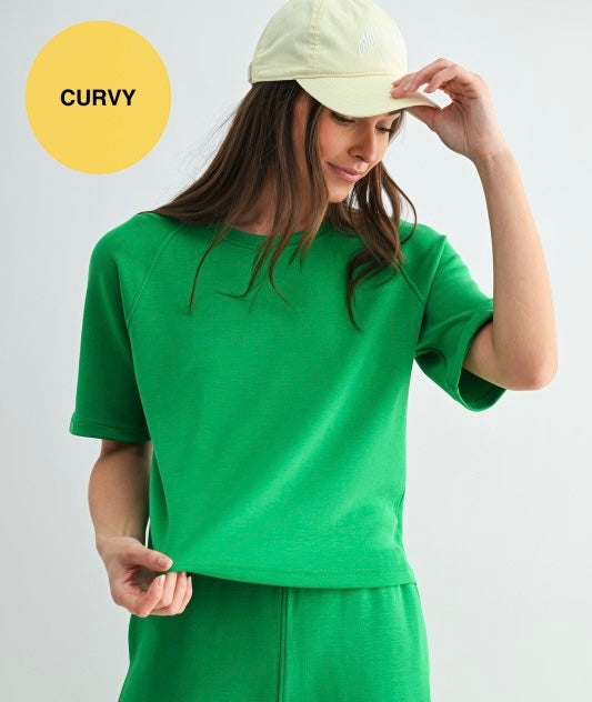 Mono B Green Plus Shorts Set