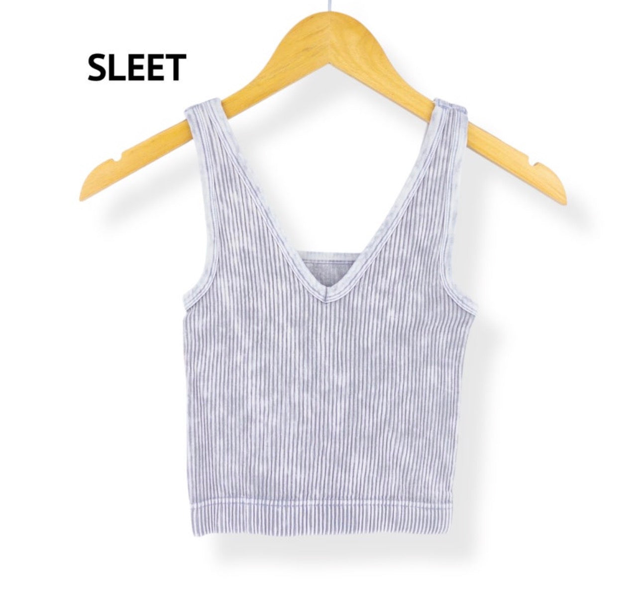 Zenana Sleet Ribbed Tank