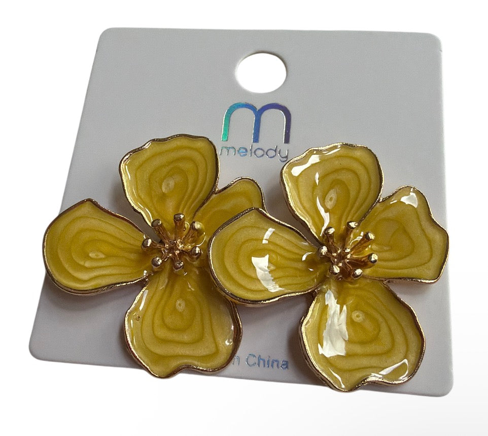 Big Flower Earrings