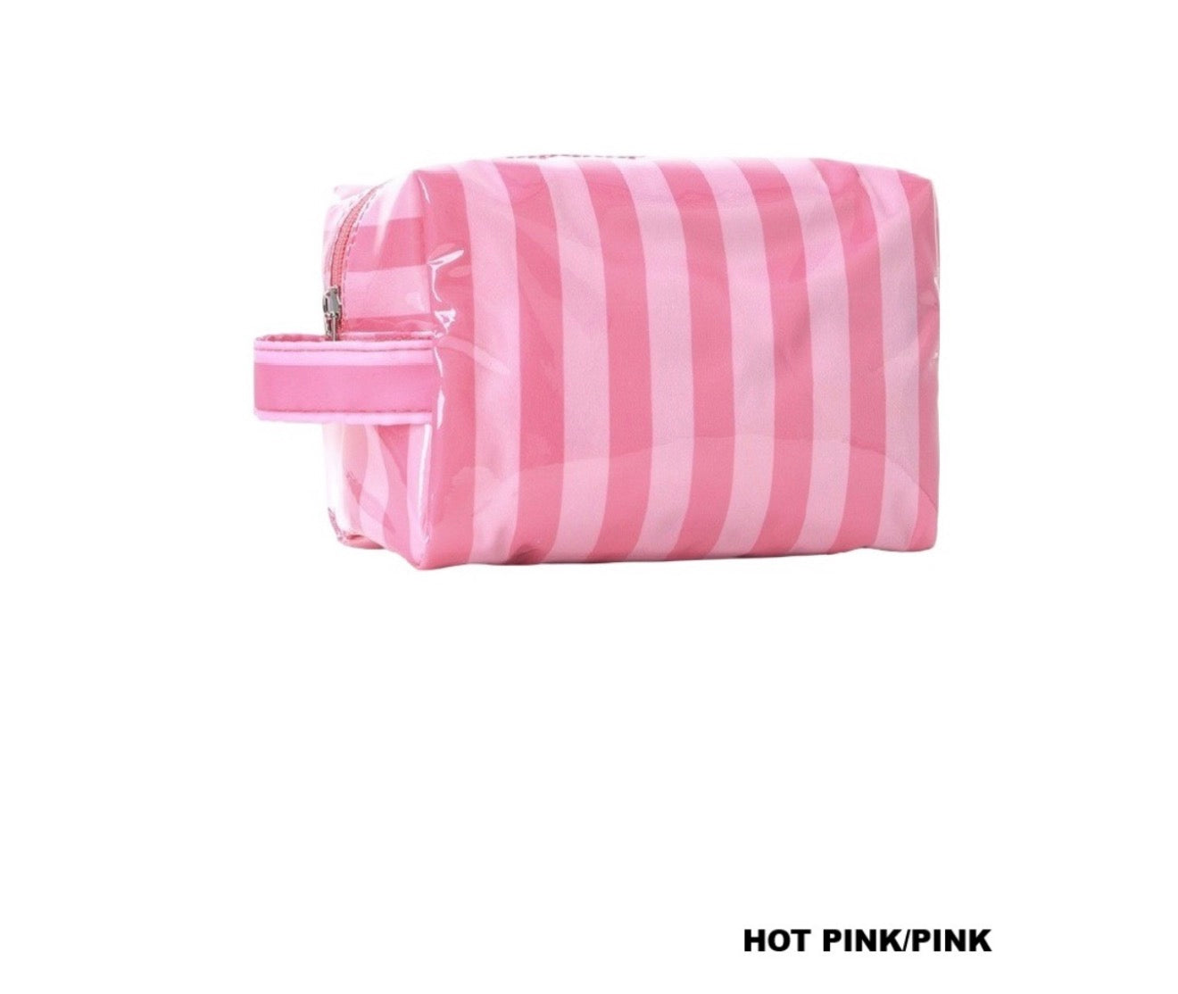 Striped Waterproof Cosmetic Bag
