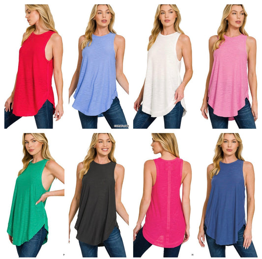 Zenana Cotton Slub Tanks