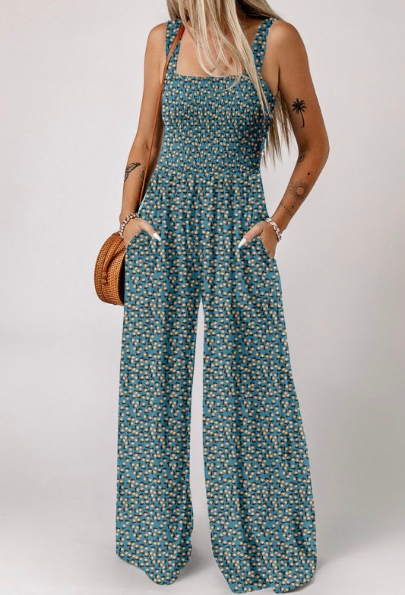 Boho Floral Jumpsuit
