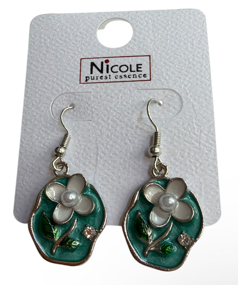 Flower Pearl Earrings