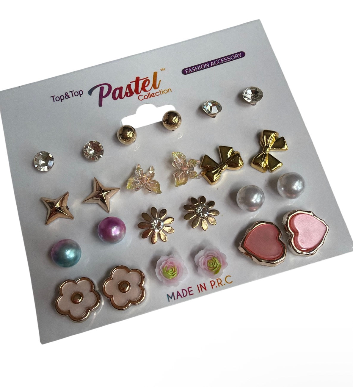 12 Earrings Stud Pack