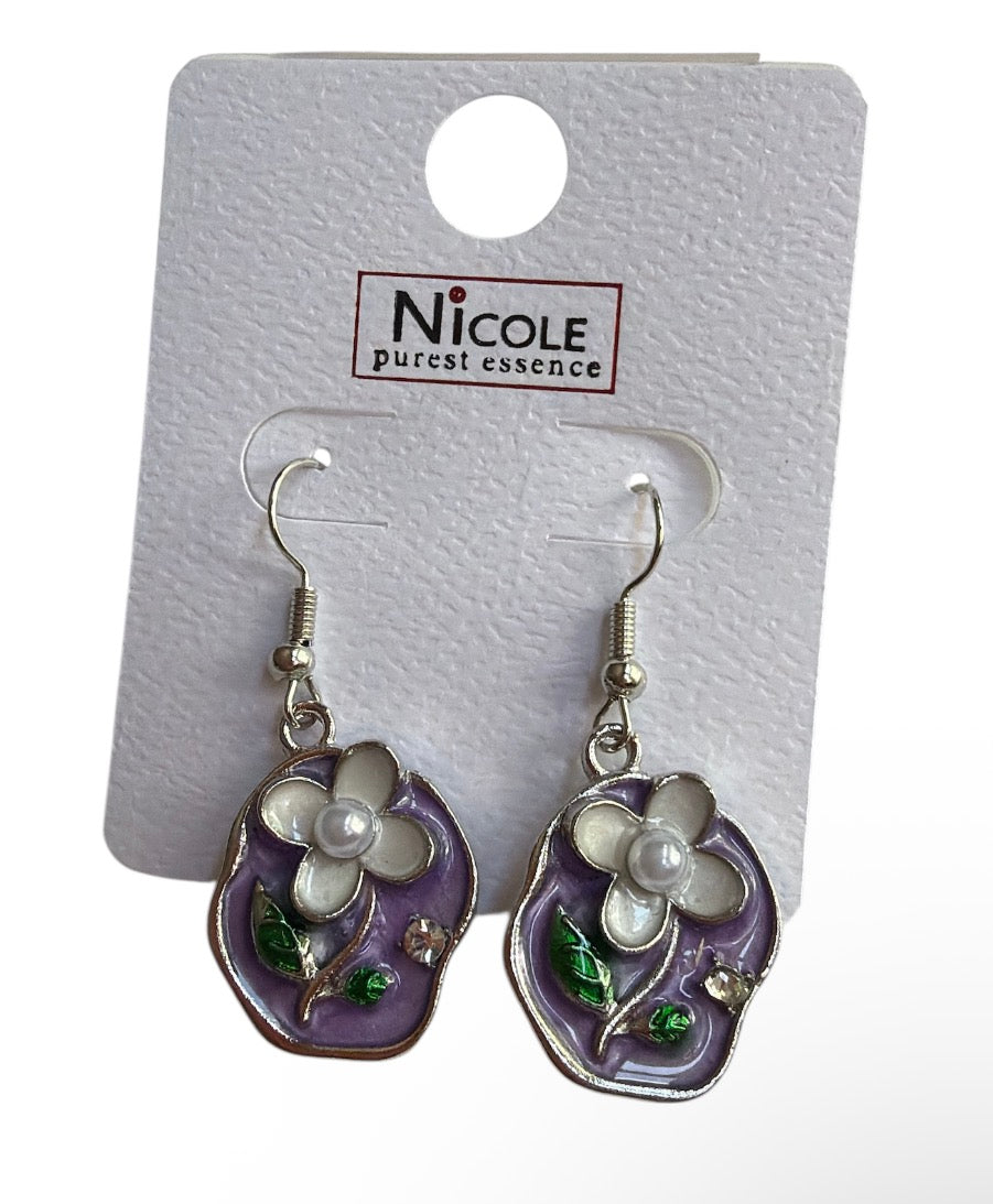 Flower Pearl Earrings