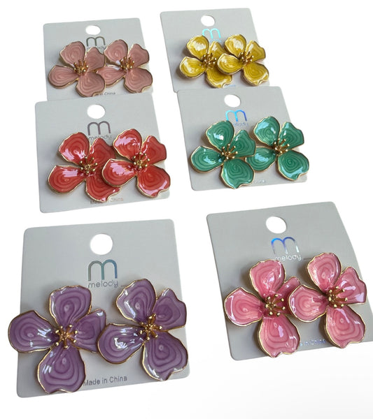 Big Flower Earrings