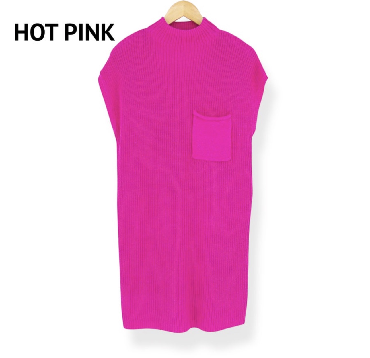 Zenana Mock Neck Dress