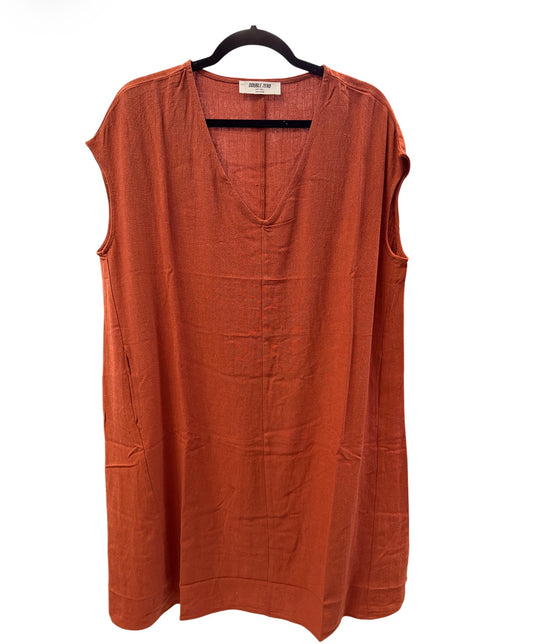 Rust Linen Dress
