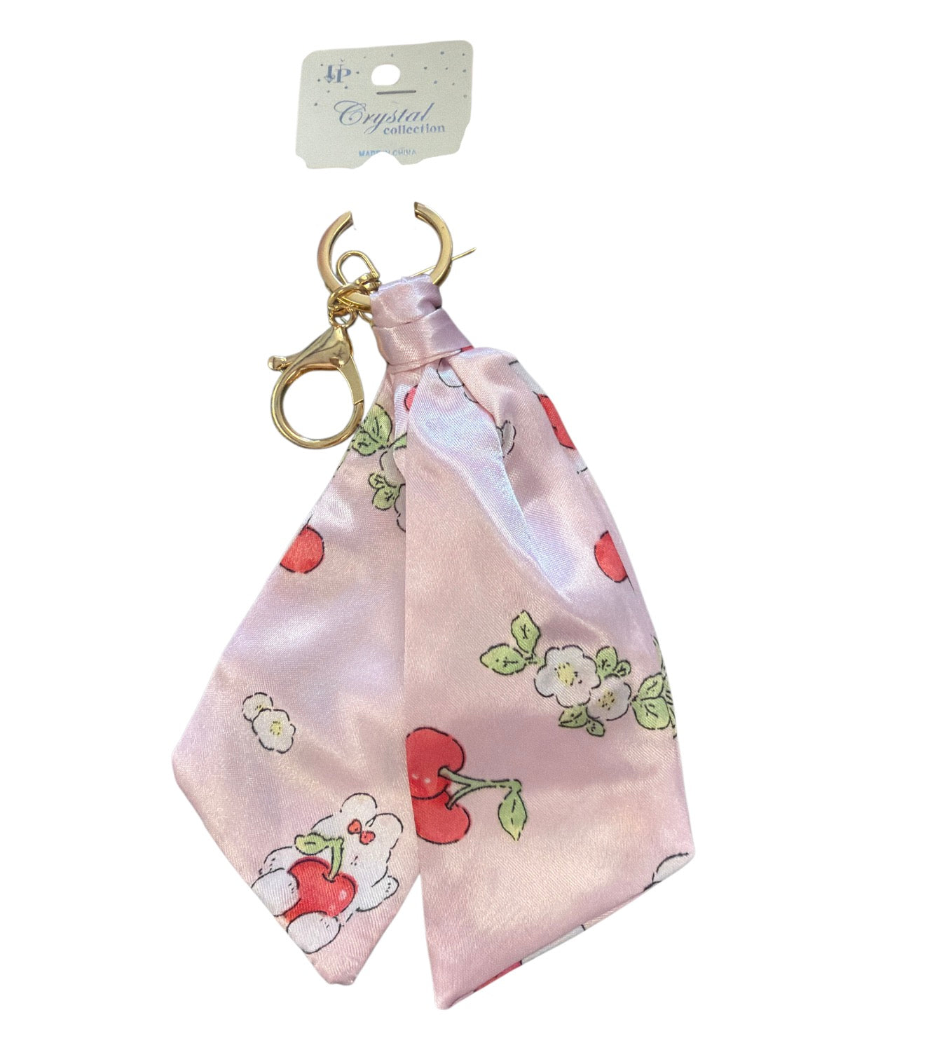 Cherry Bag Scarf Keychain