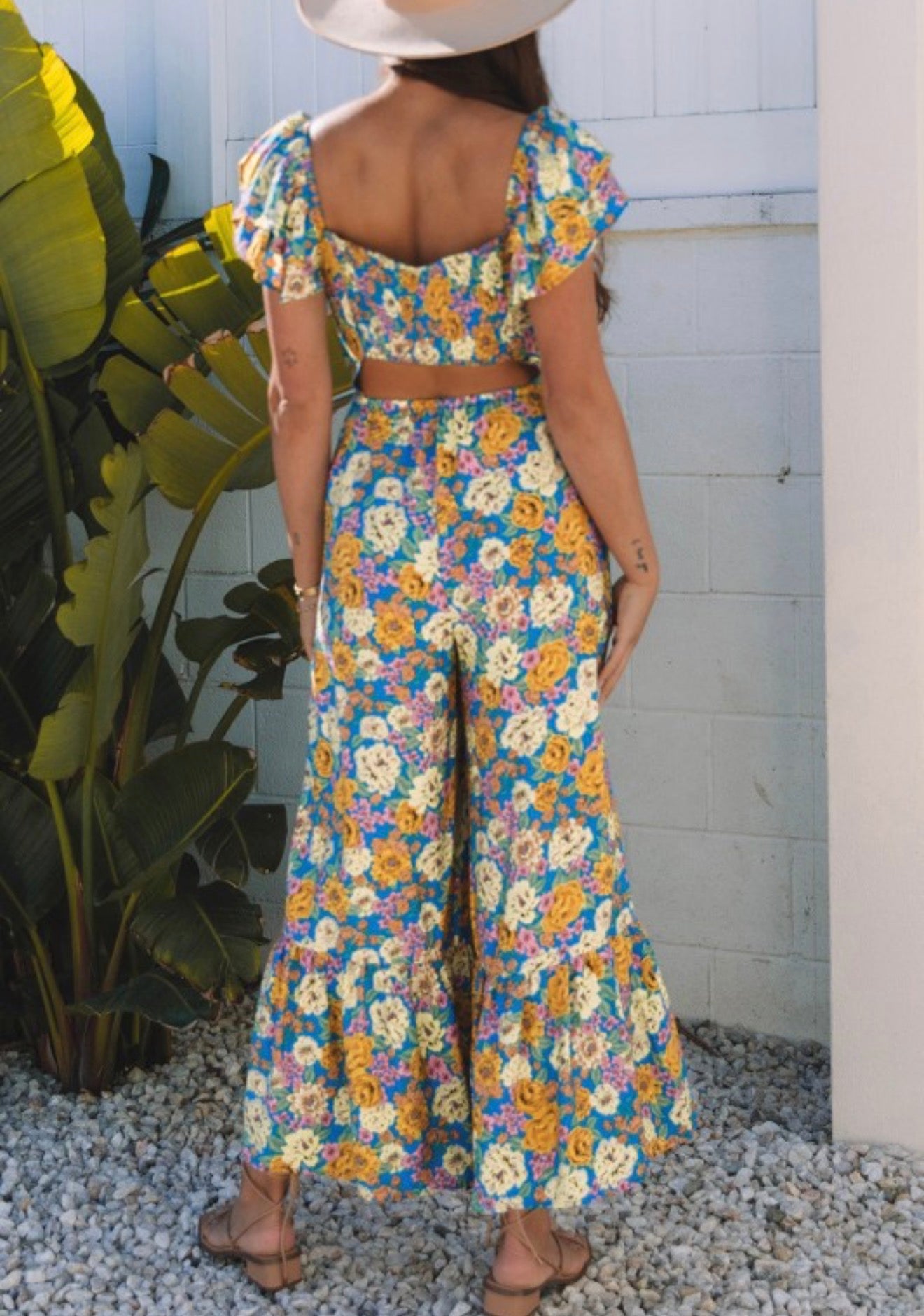 Floral Cutout Jumpsuit
