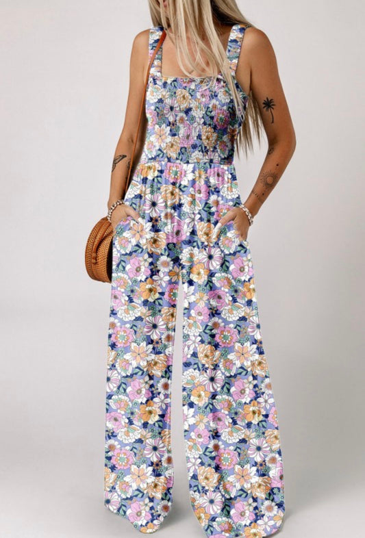 Boho Floral Jumpsuit