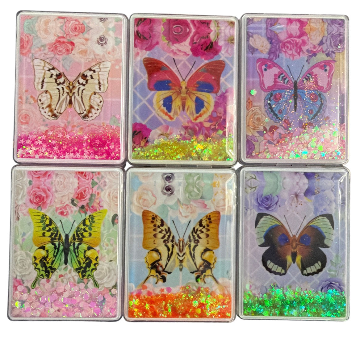 Butterfly Vibrant Glitter Mirrors