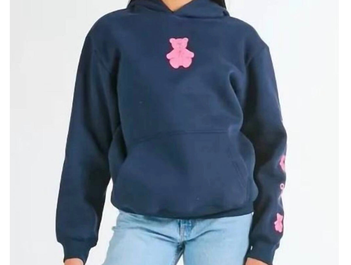 Simply Southern - YTH Navy Teddy Bear Sweater