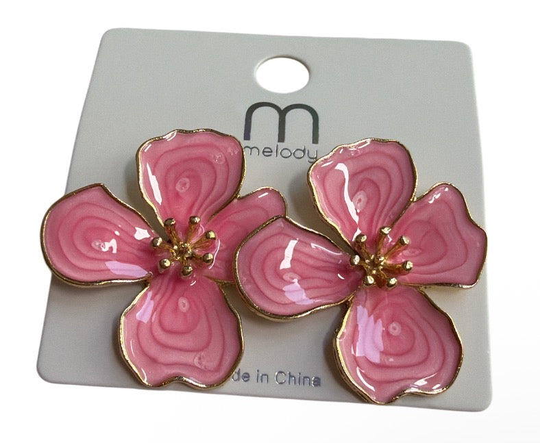 Big Flower Earrings