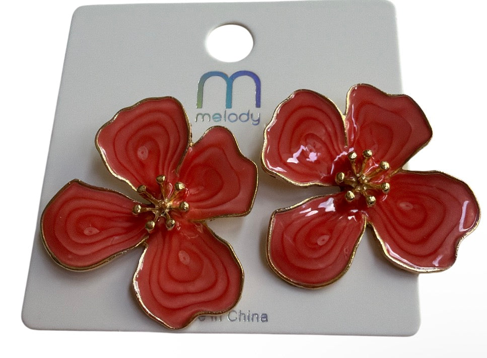 Big Flower Earrings