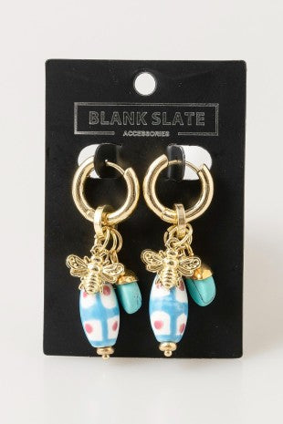 Bee & Turquoise Earrings