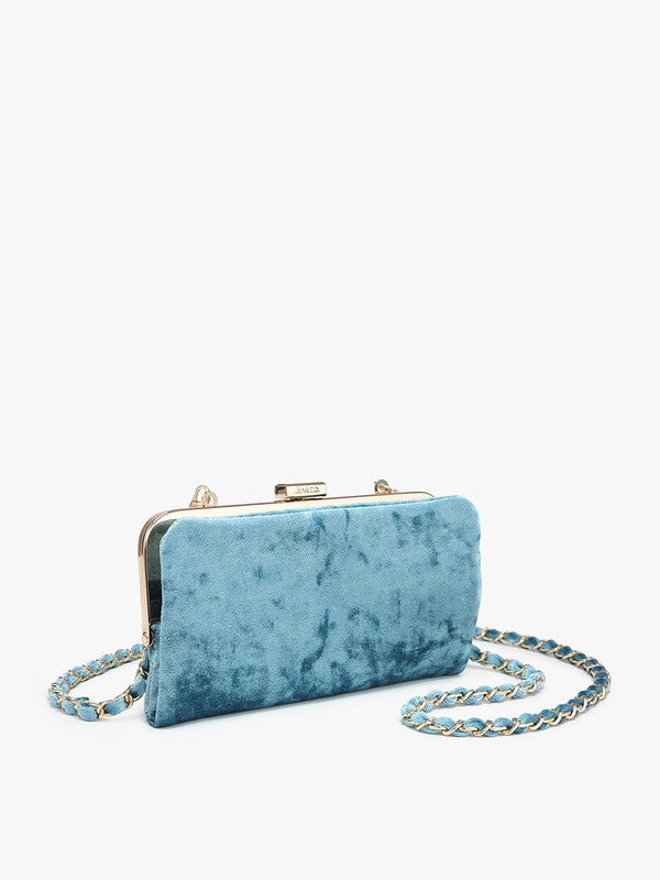 Jen&Co Sue Velvet Wallet Crossbody