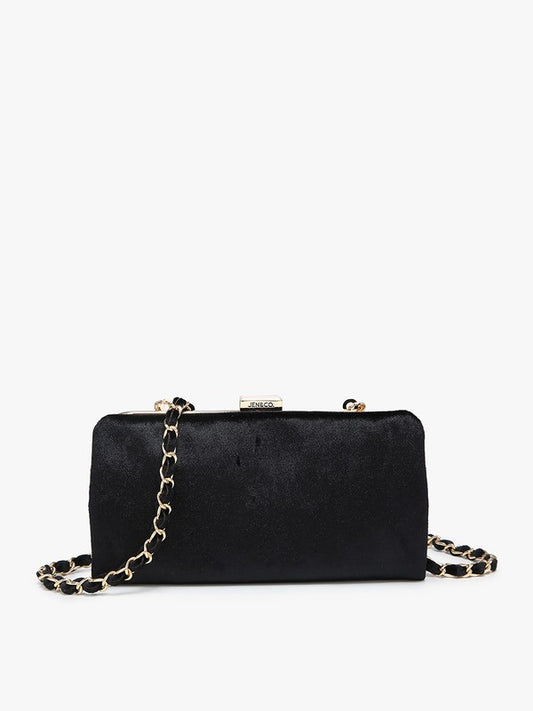 Jen&Co Sue Velvet Wallet Crossbody