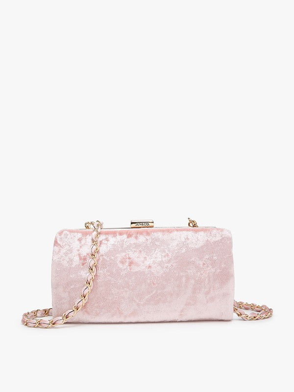 Jen&Co Sue Velvet Wallet Crossbody