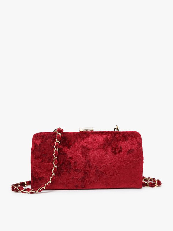 Jen&Co Sue Velvet Wallet Crossbody