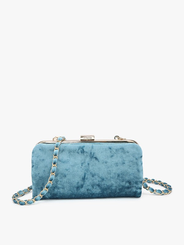 Jen&Co Sue Velvet Wallet Crossbody