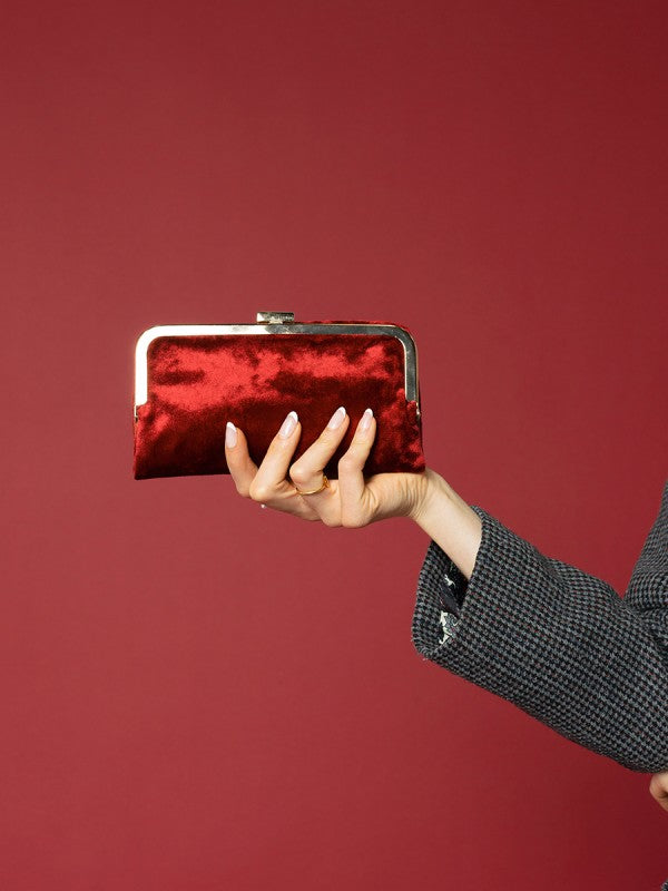 Jen&Co Sue Velvet Wallet Crossbody