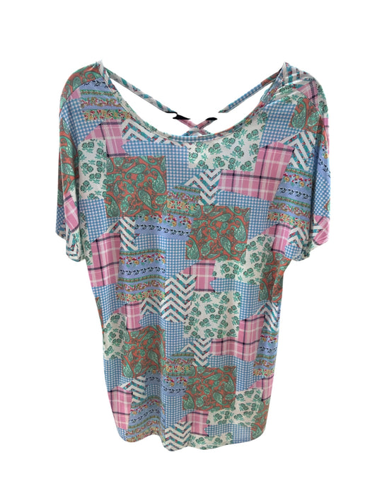 Soft Patchwork Crisscross Top