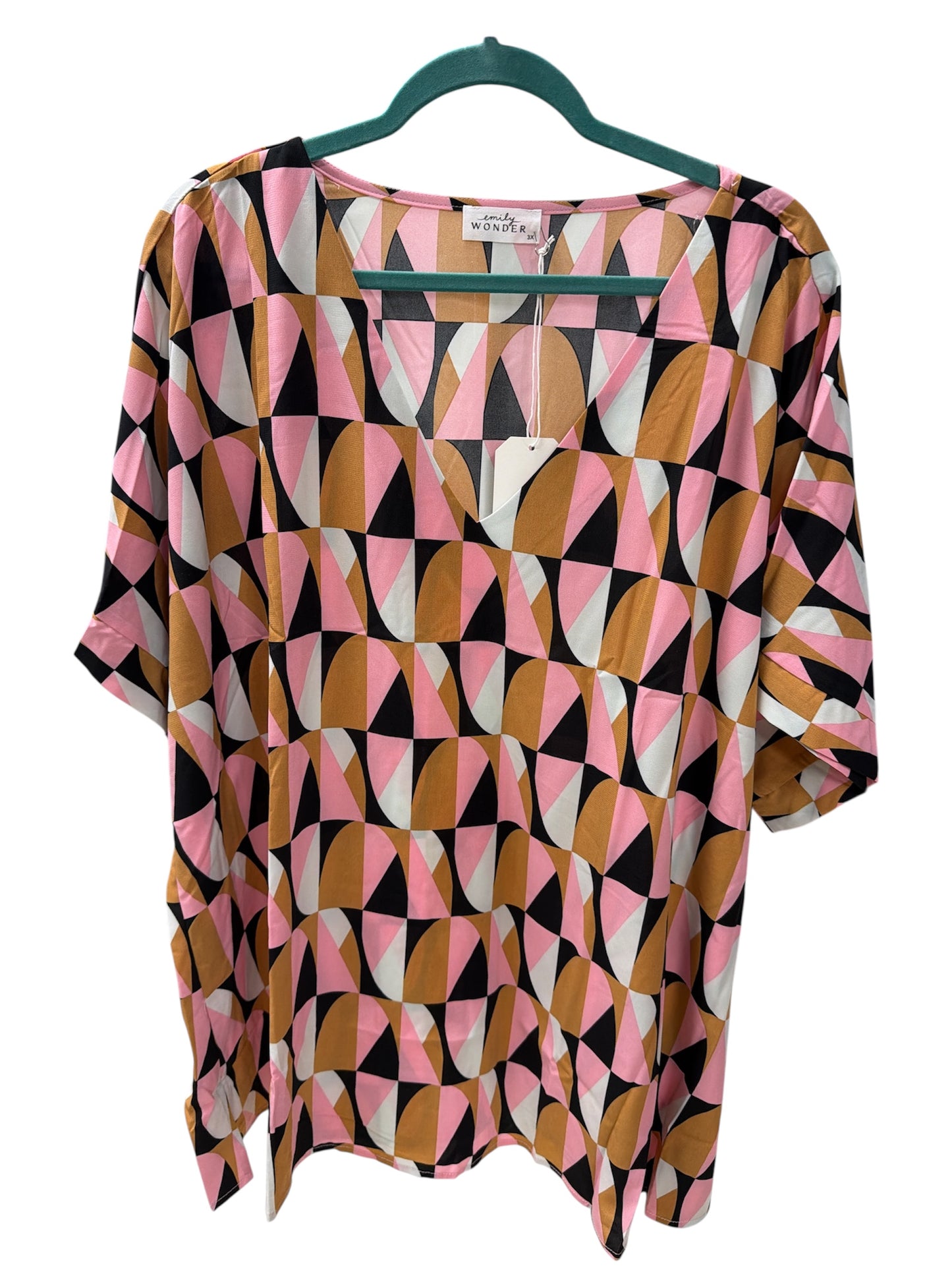 Emily Wonder Geo Mixed Top