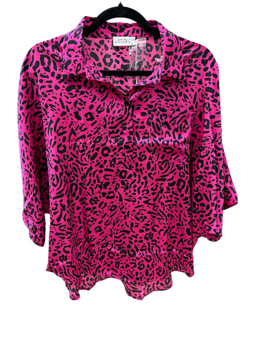 Emily Wonder Hot Pink Leopard Top