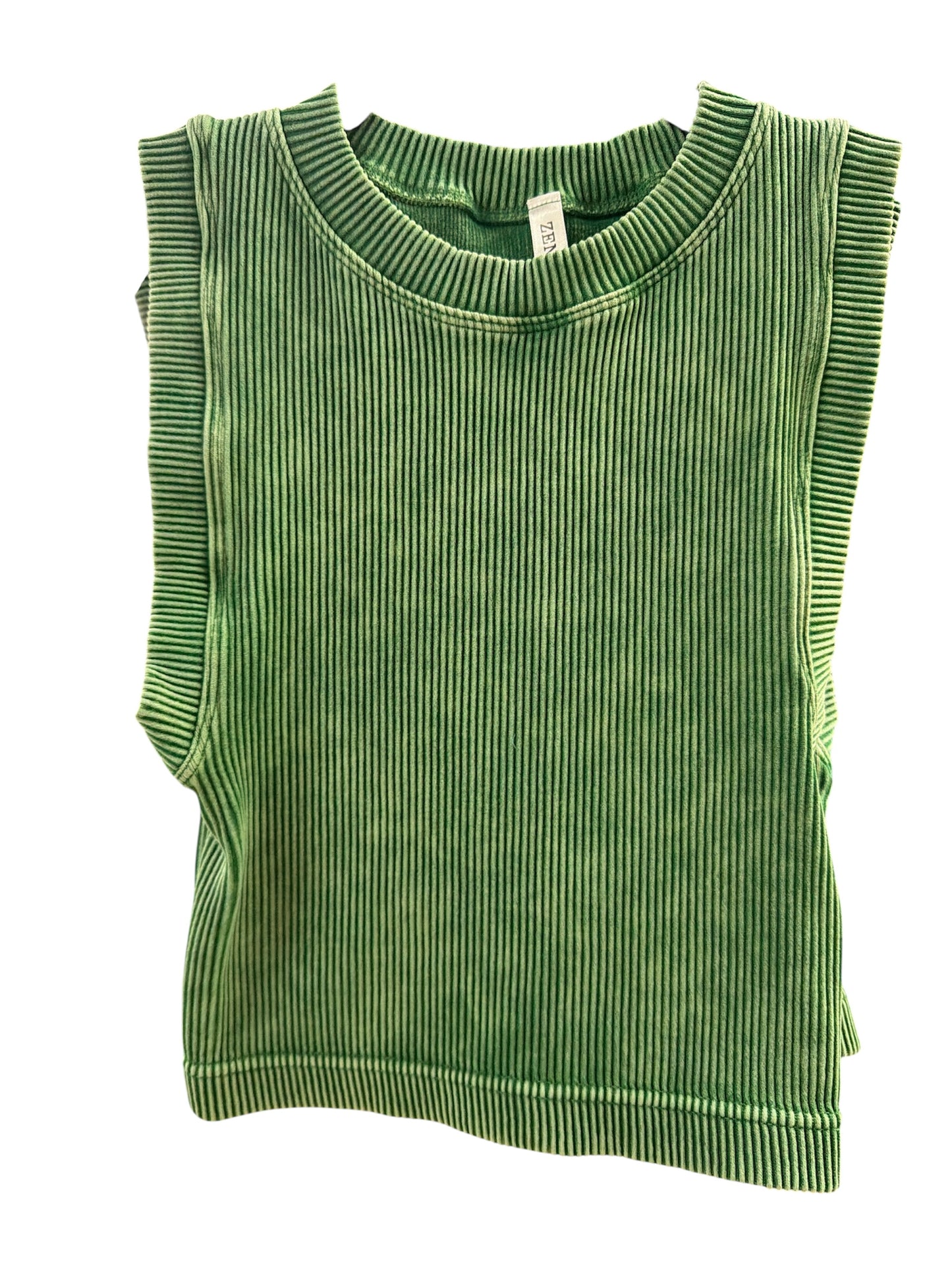 Zenana Wide Strapped Cropped Tank