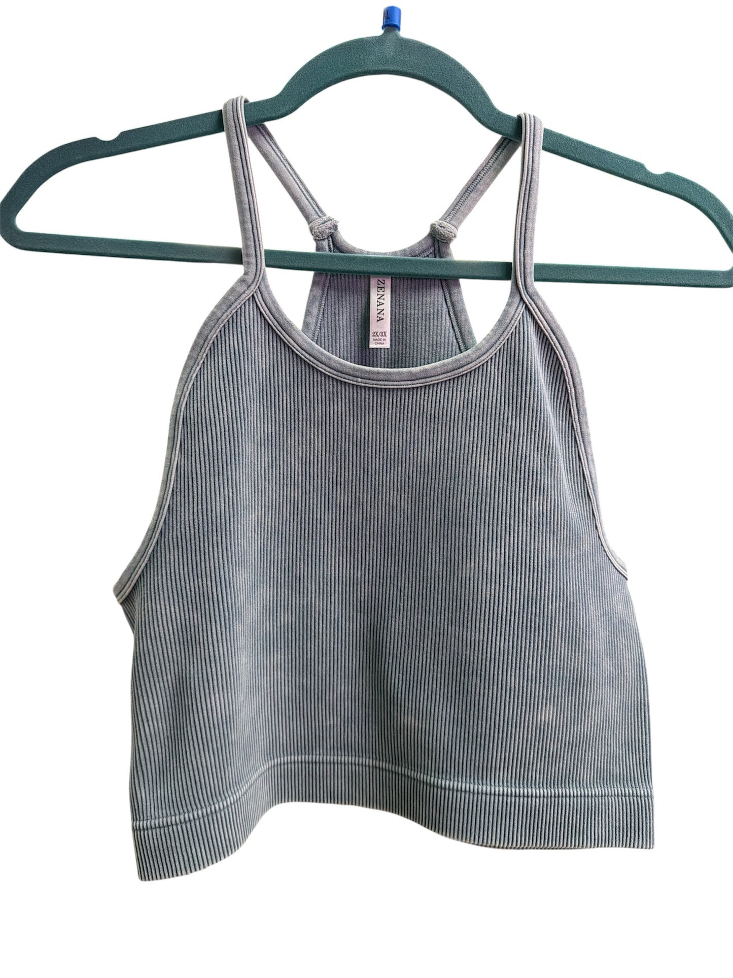 Zenana Plus Ribbed Bralette
