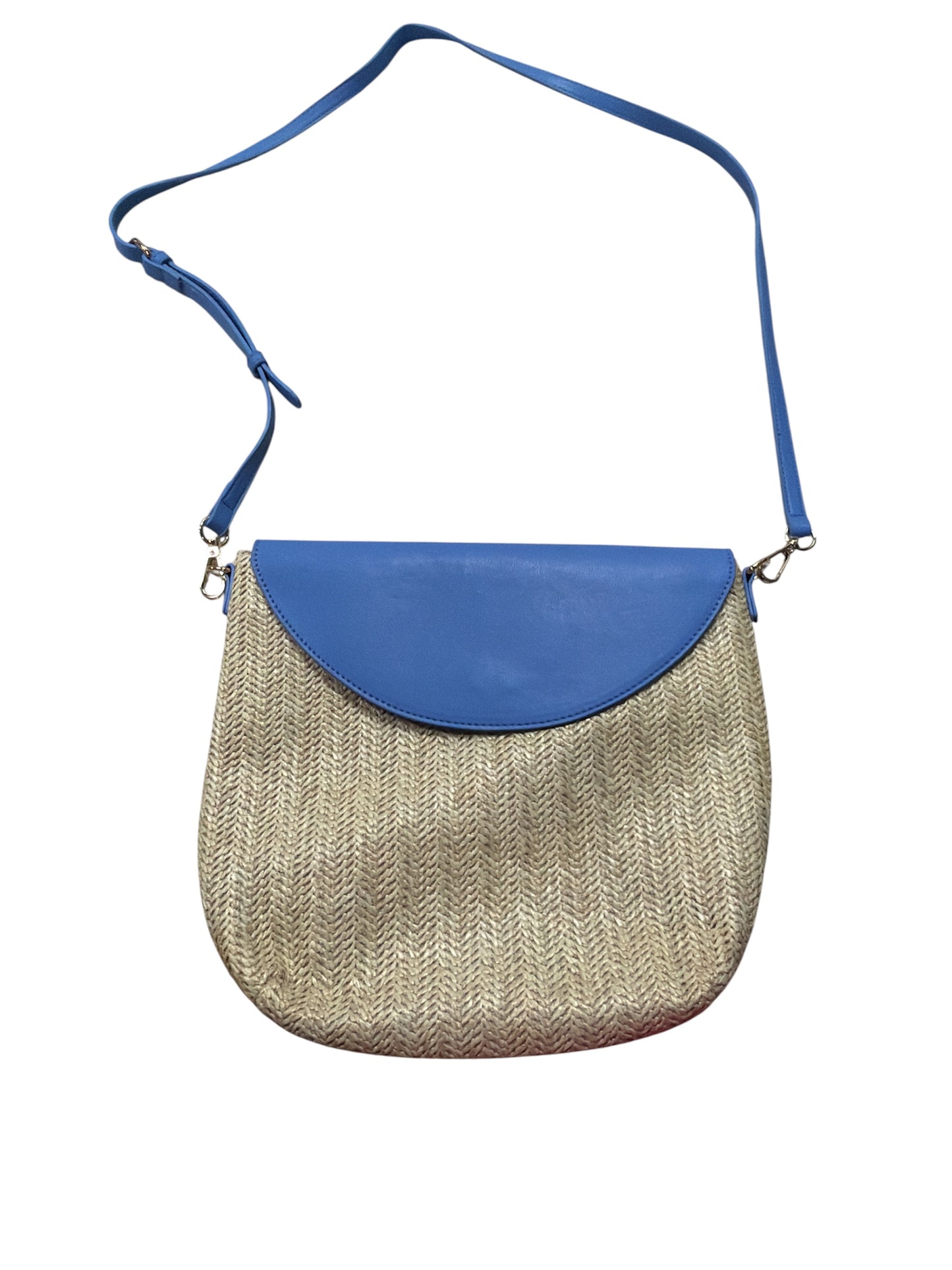 Blue Tweed Crossbody