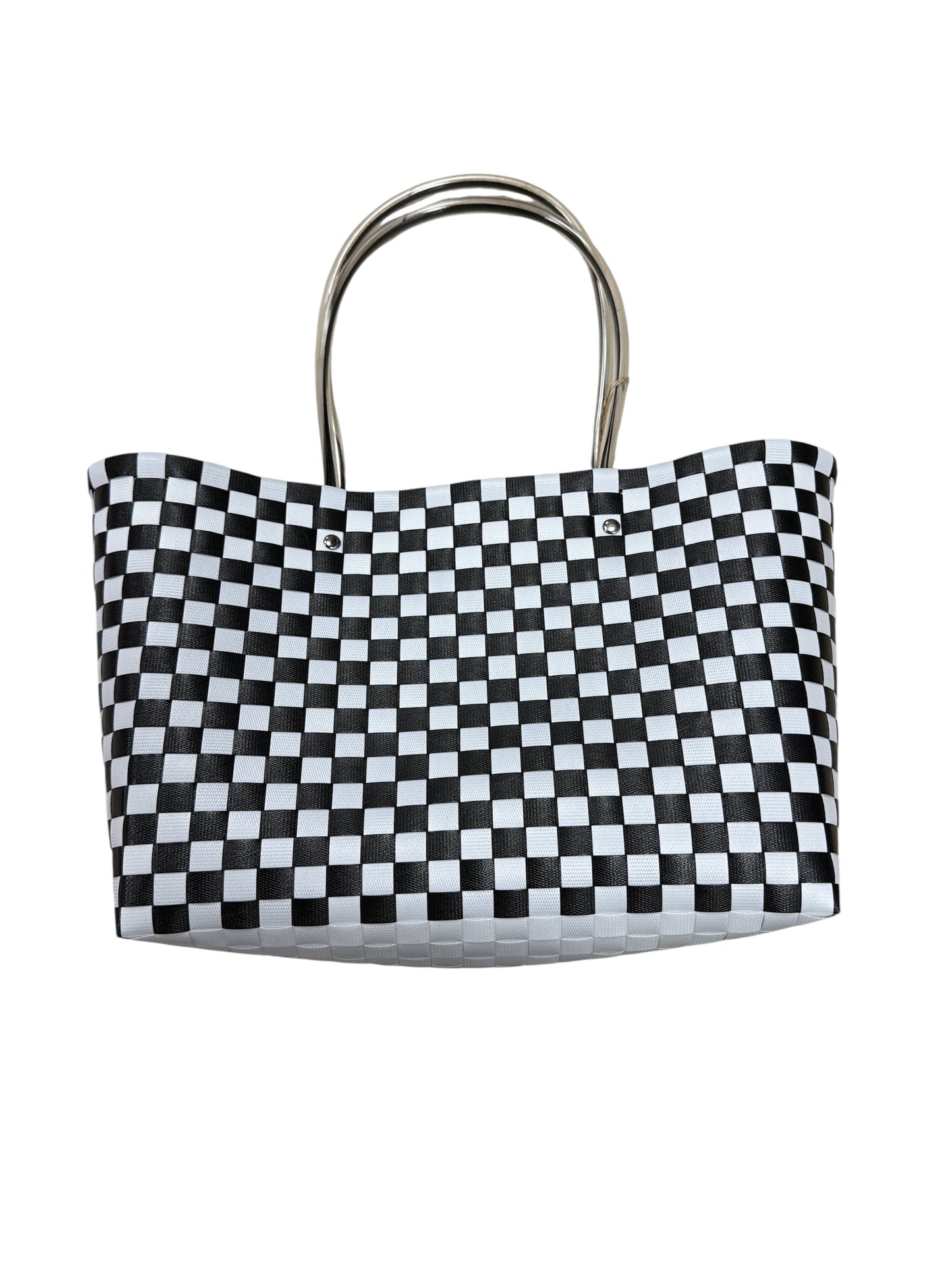 Jumbo Checker Tote Bag