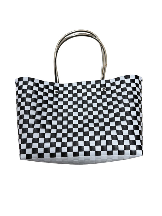 Jumbo Checker Tote Bag