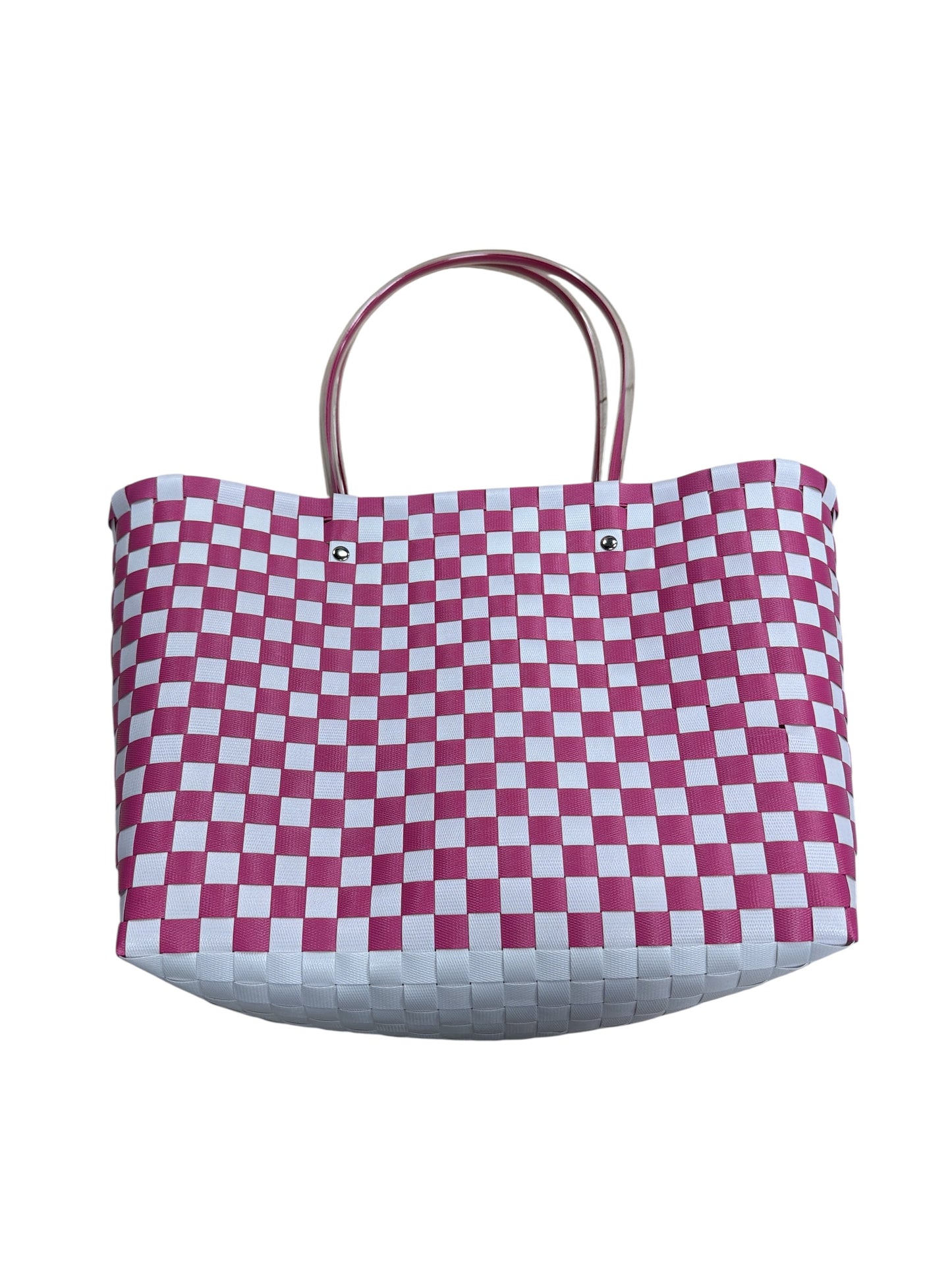 Jumbo Checker Tote Bag