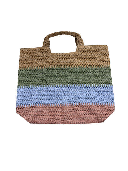 Straw Handle Beach Tote