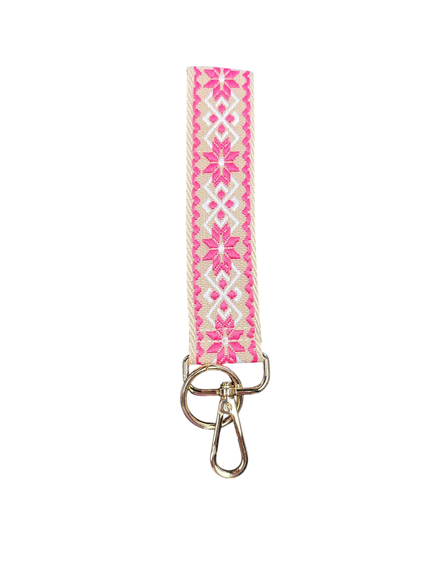 Jacquard Weave Wristlet Keychains