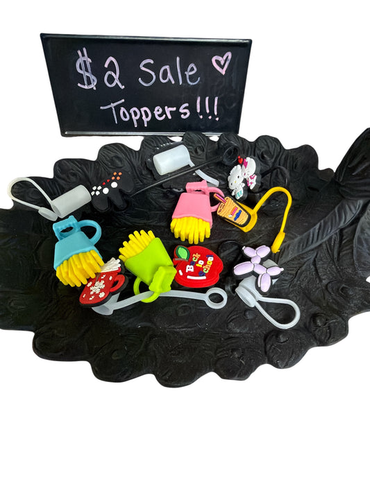 Random Straw Toppers