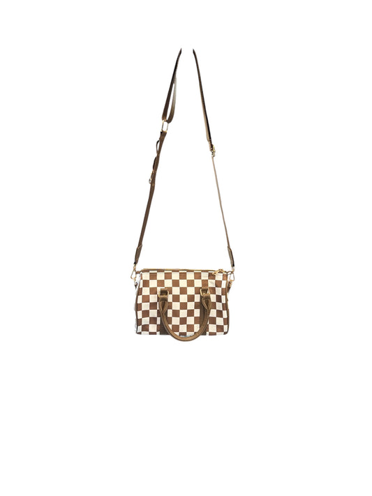 ROUND CHECKERED TOTE
