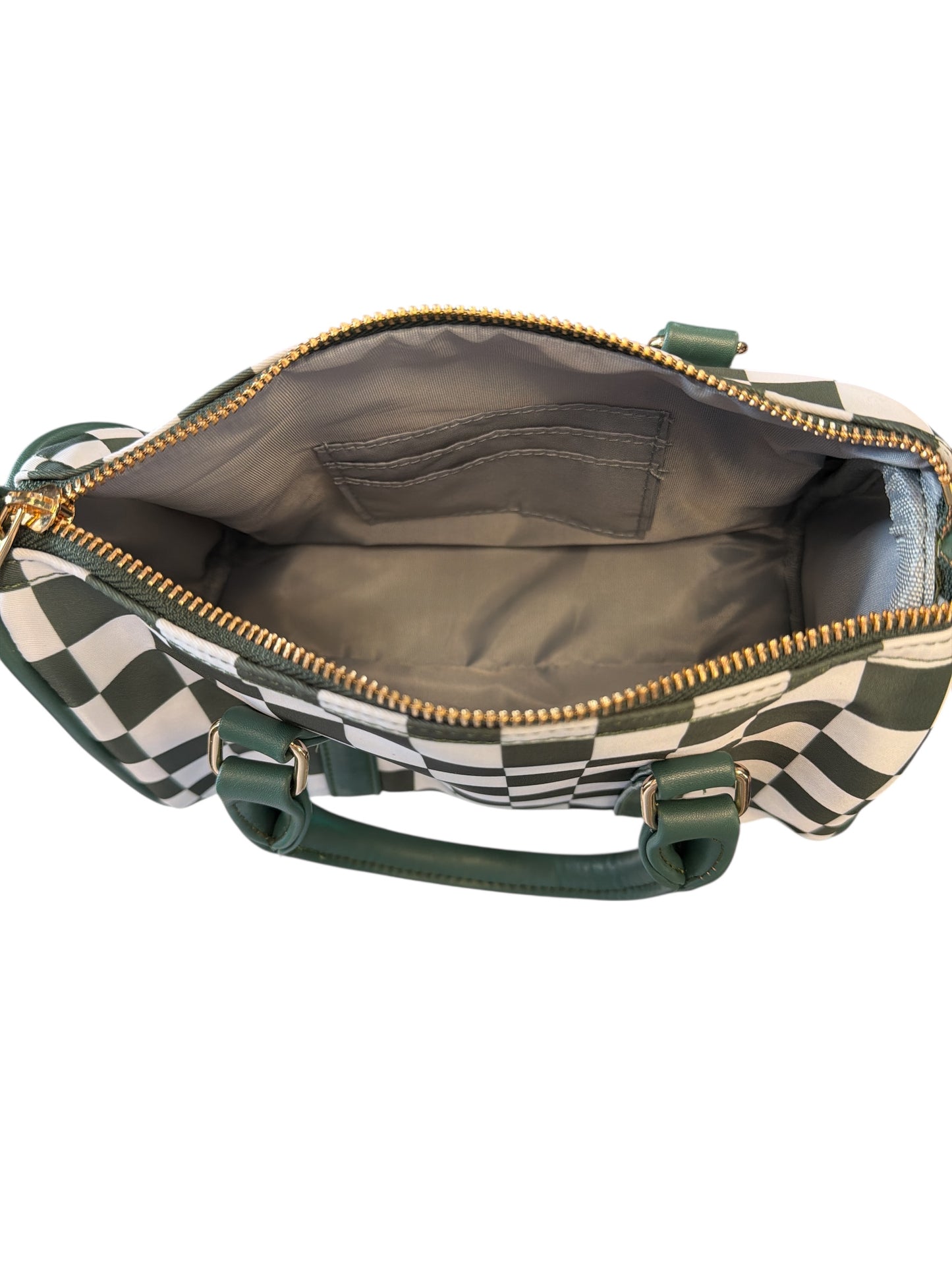 ROUND CHECKERED TOTE