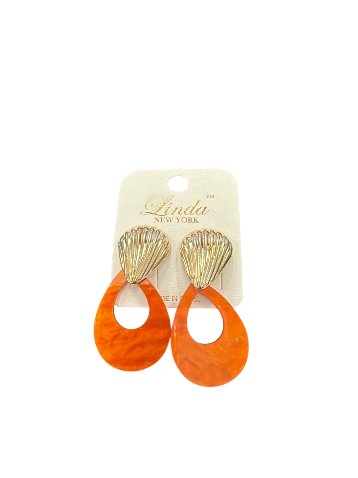 SHELL DROP COLOR EARRINGS
