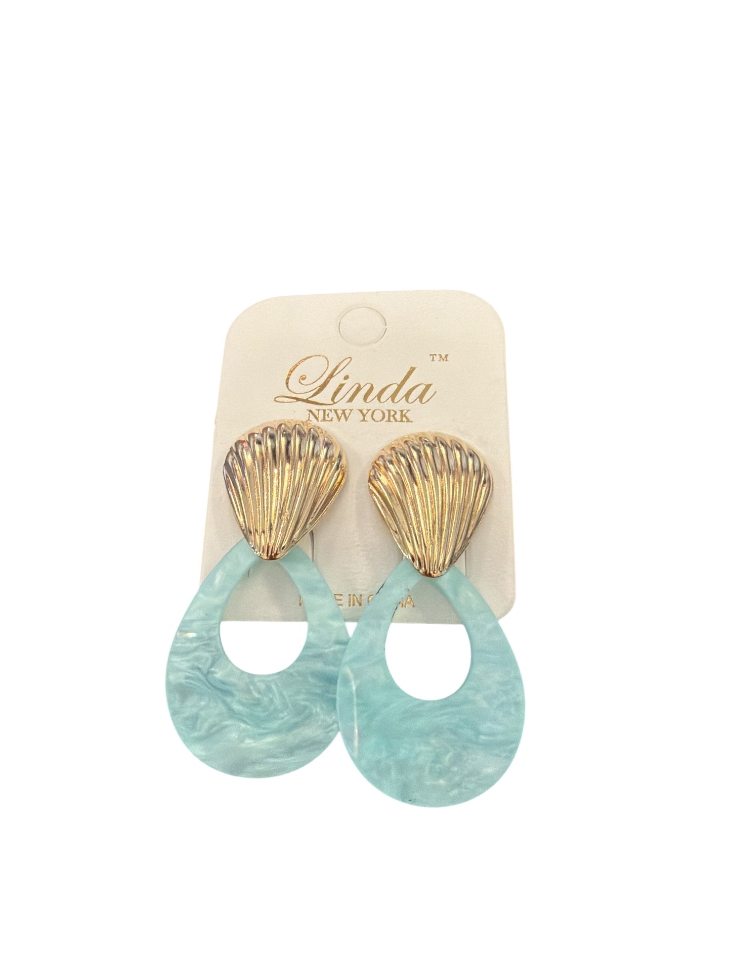 SHELL DROP COLOR EARRINGS