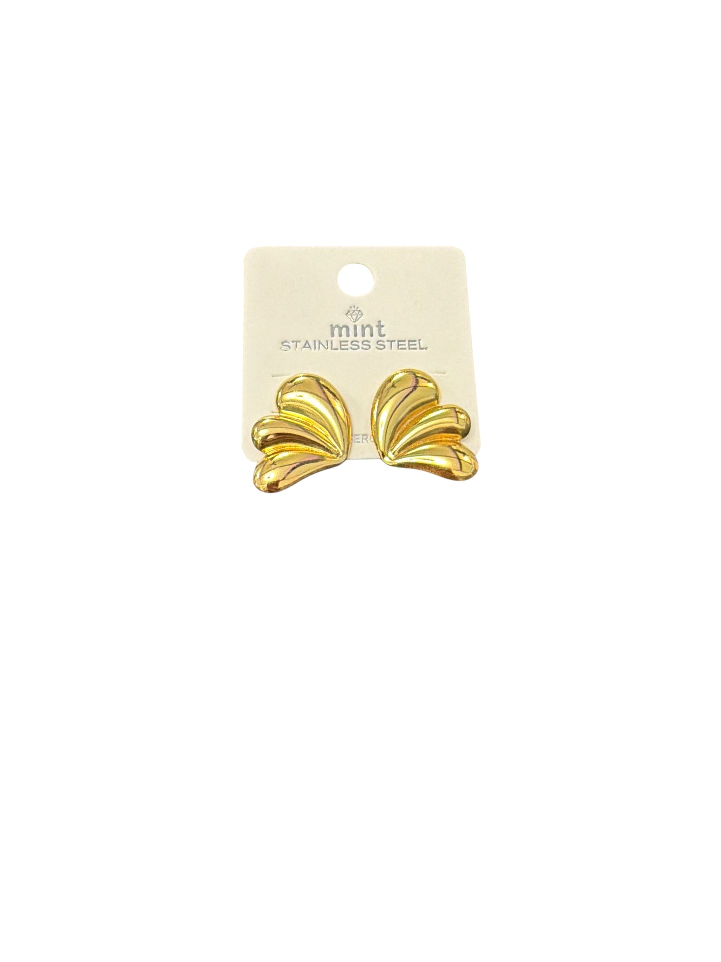 SHELL FLOWER STUDS