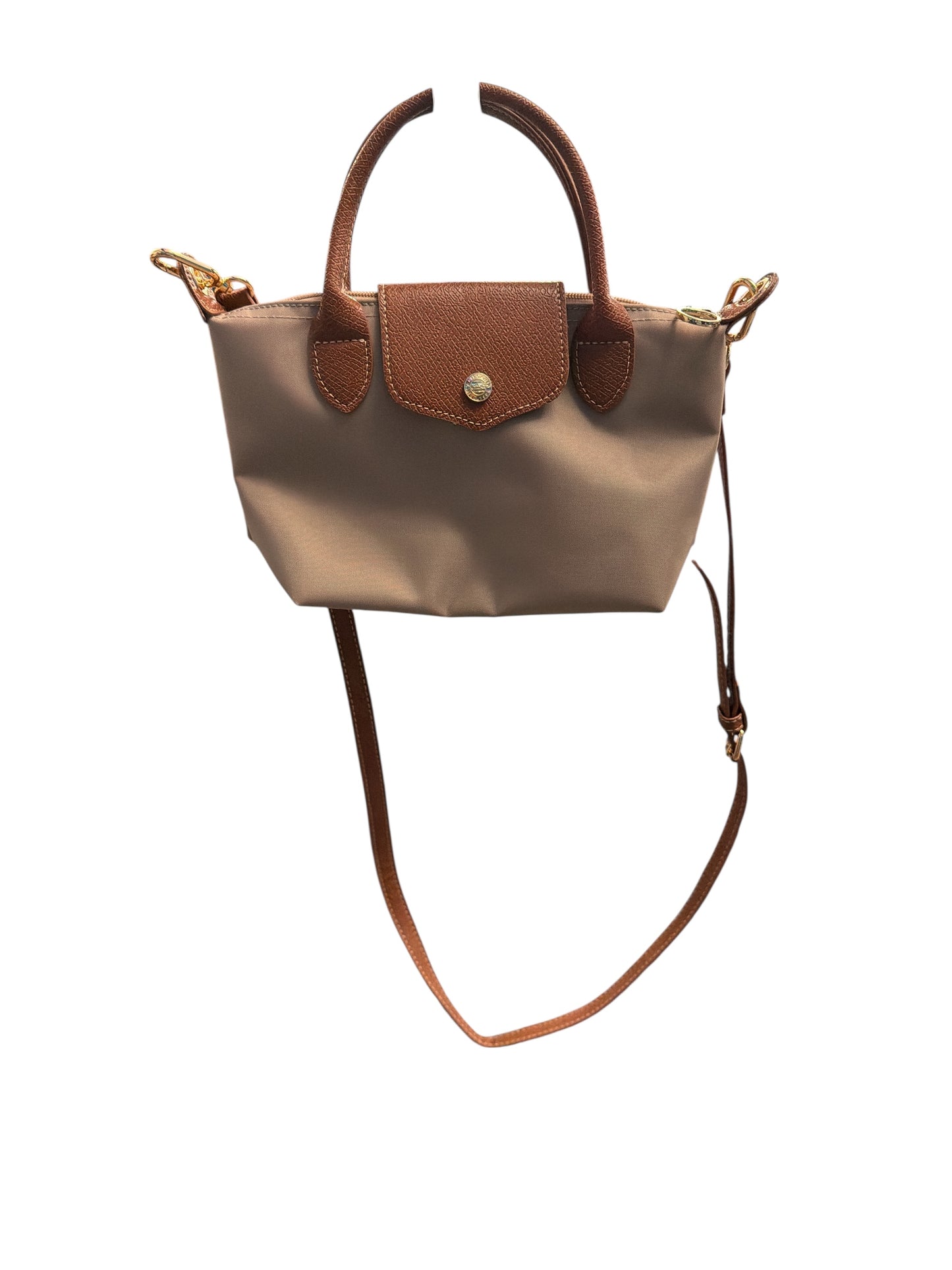 BROWN HANDLE CROSSBODY