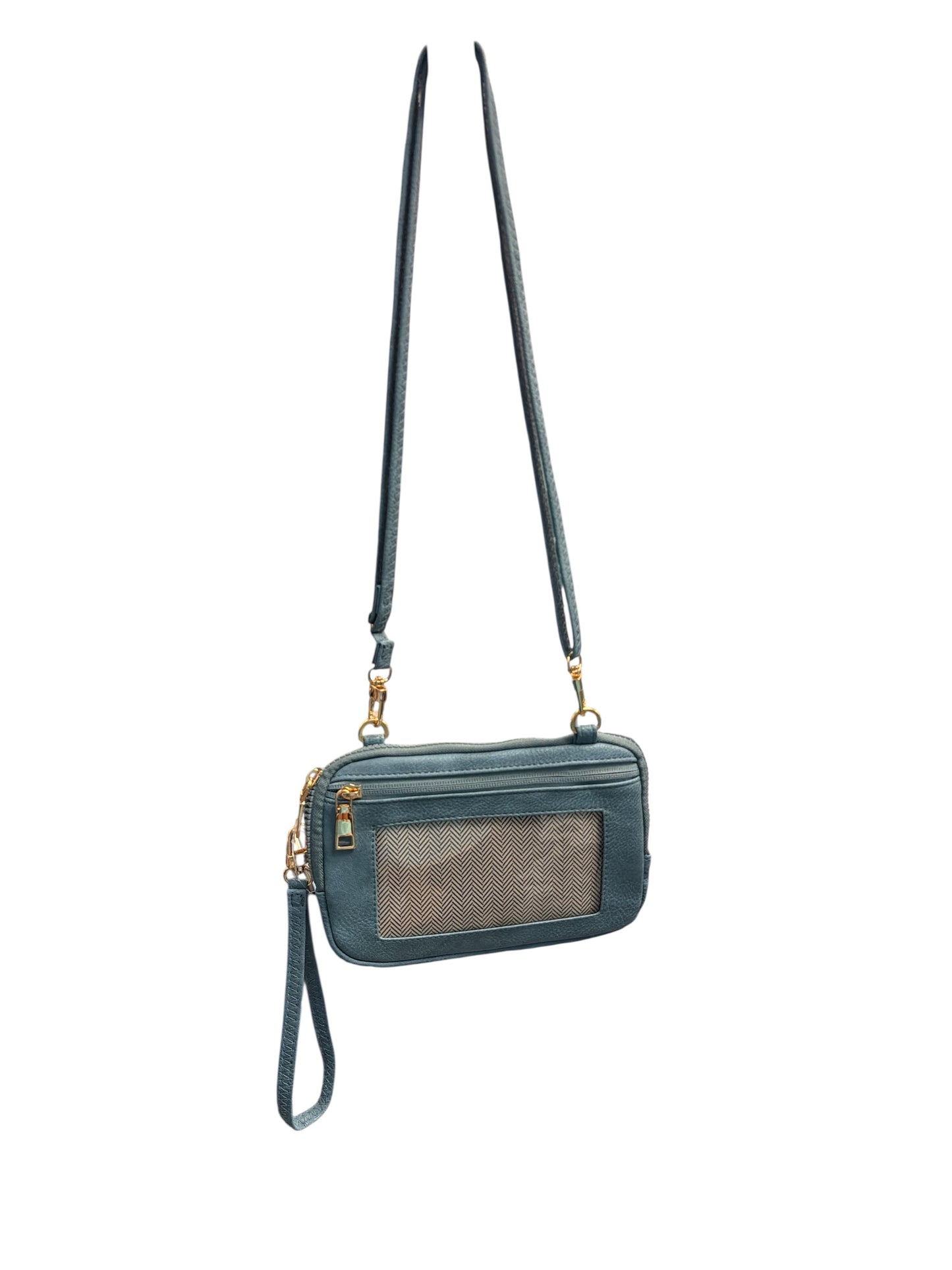 CLEAR PHONE CROSSBODY WALLET PURSE