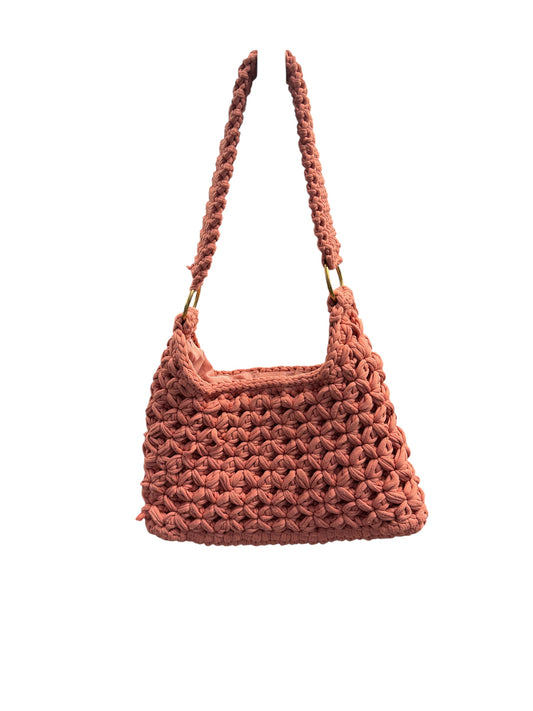 PINK BRAIDED SOFT PURSE