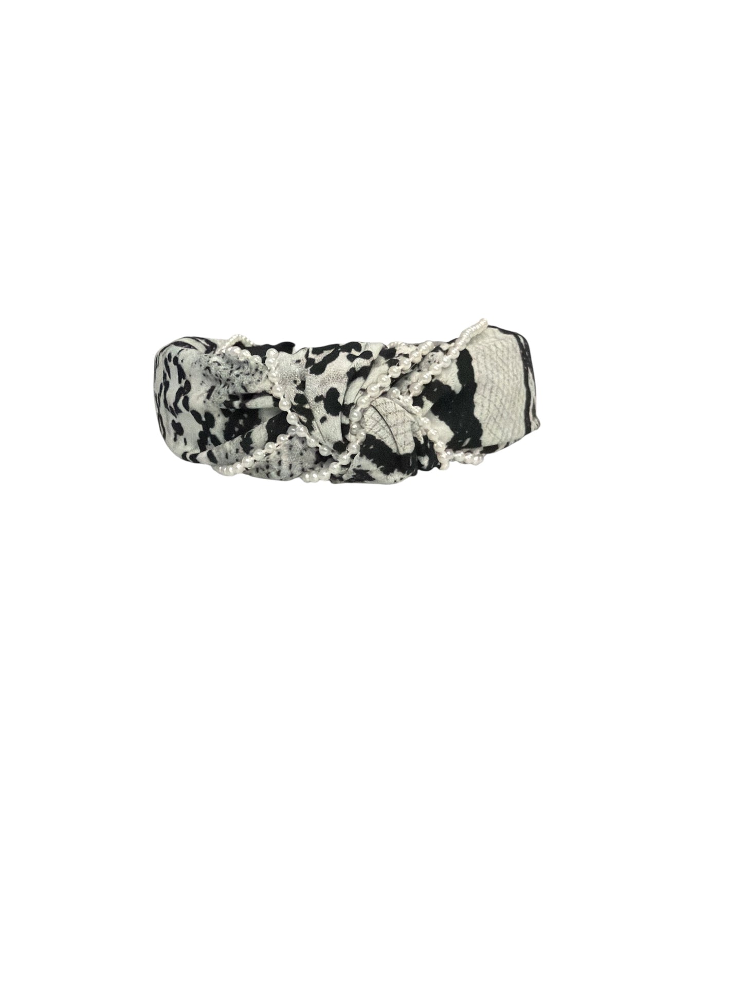 BLACK PEARL TRIM HEADBAND