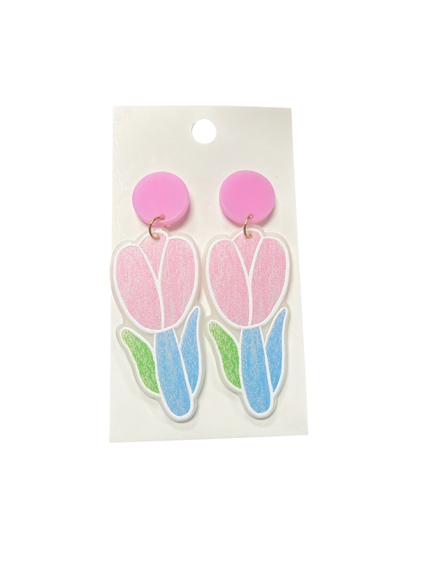 FLOWER TULIP EARRINGS