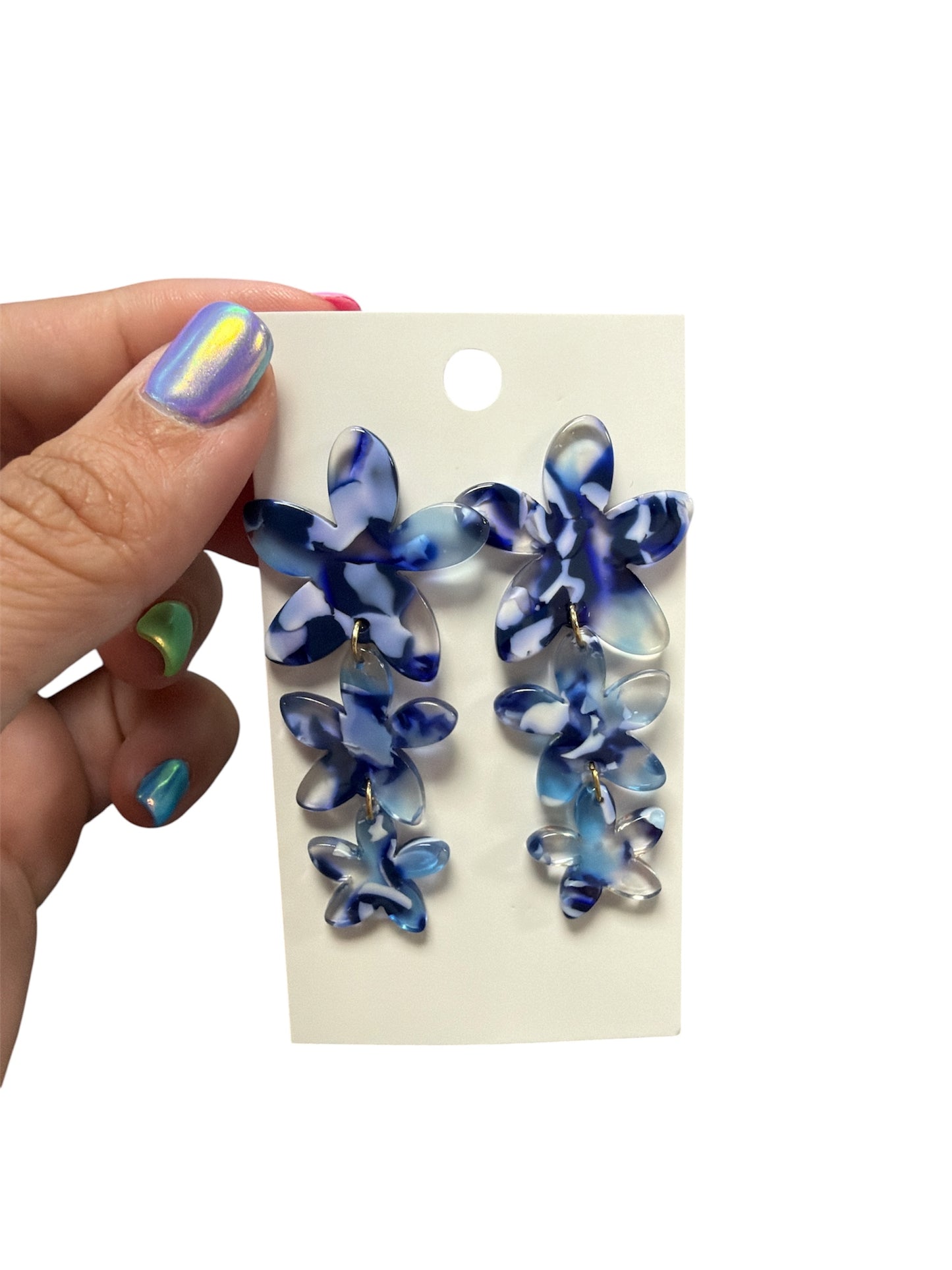 FLOWER TIERED EARRINGS