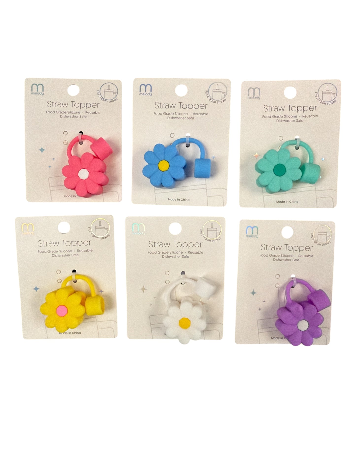 Daisy Straw Toppers